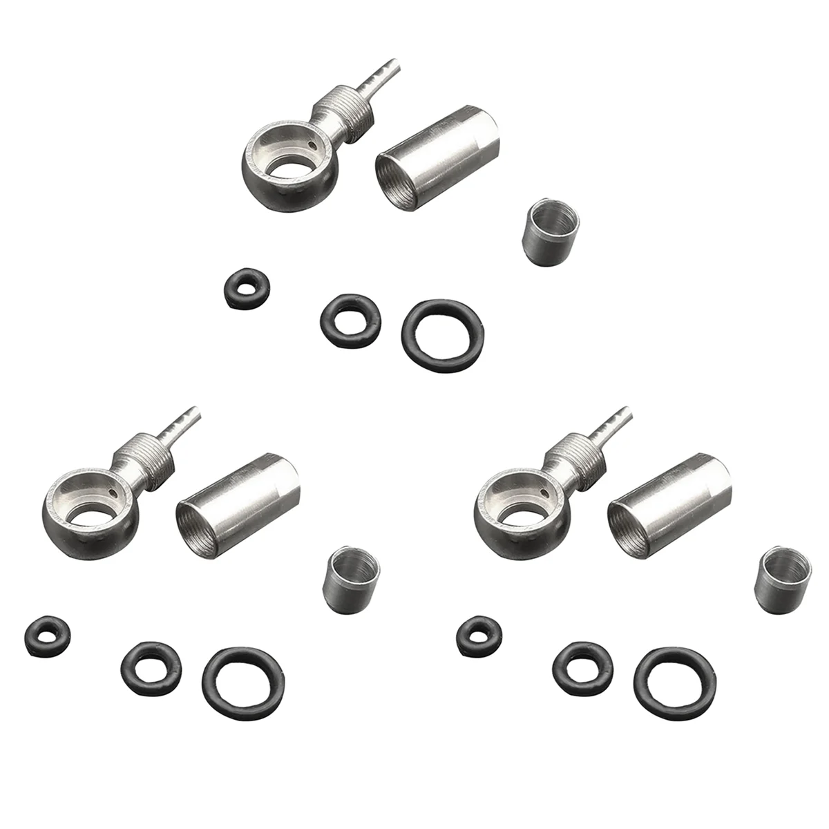 New 3X Bicycle Cable End Set Hose Banjo Connector for LEVEL RED ETAP S900 with Olives& Sealing Ring