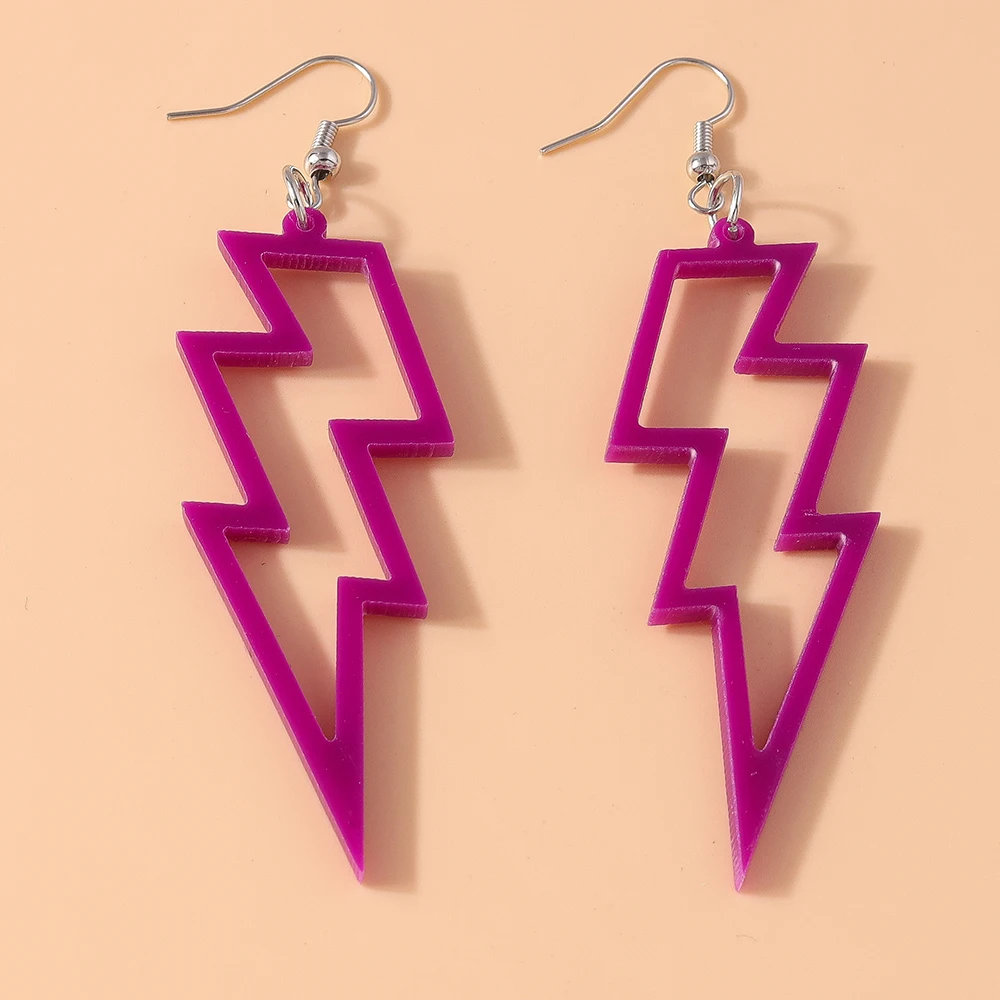 Aihua Bunte Blitz Liebe Regenbogen Ohrringe Für Frauen Schöne Acryl Sommer Urlaub Party Schmuck Geschenke – Detail 18