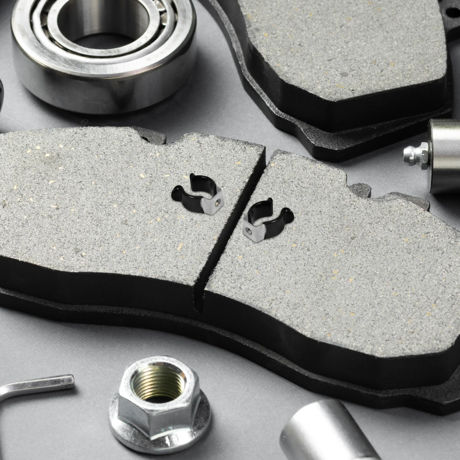 10Pcs Lamp Tube Clips Stainless Steel Rubber Coated Anti Slip Secure Fixing for LED Light Tubes Home Office Commercial Lighting