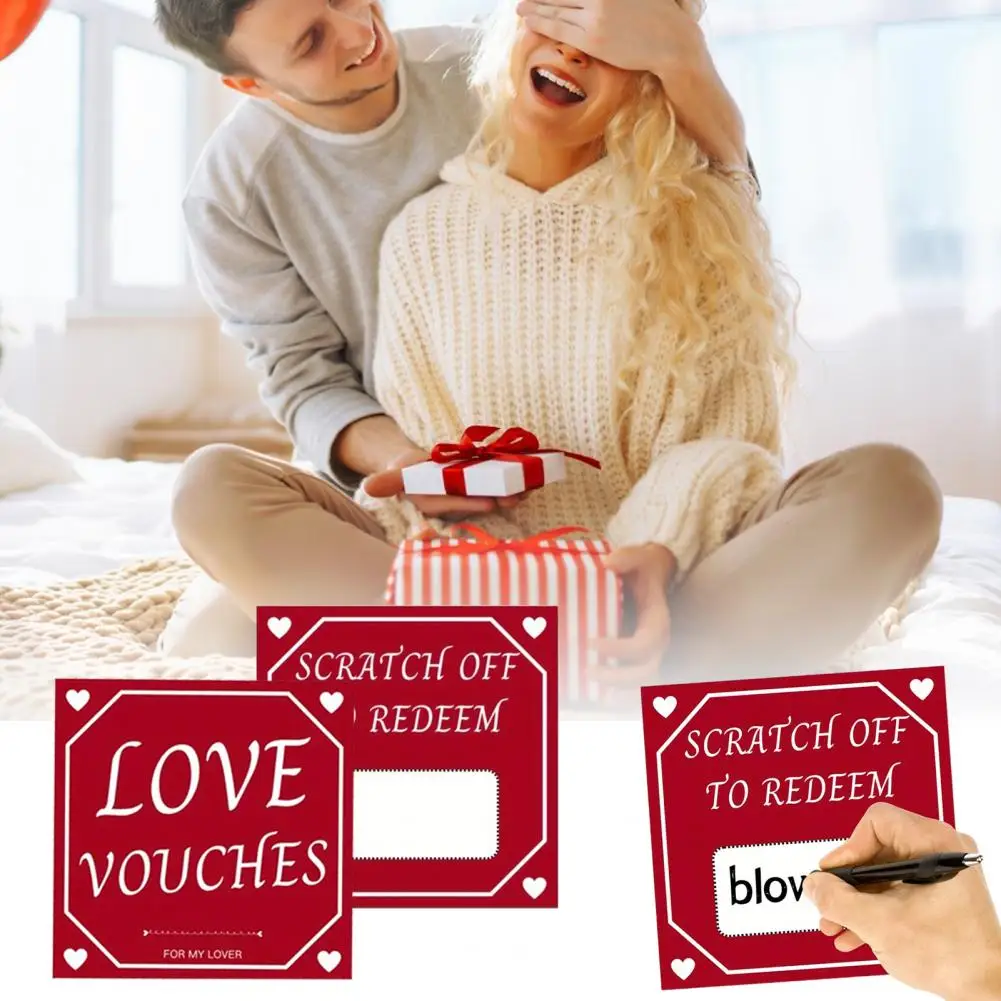 10/20Pcs Party Couples DIY Scratch Card Romantic Date Night Ideas Scratch Game for Valentine\'s Day Wedding Anniversary