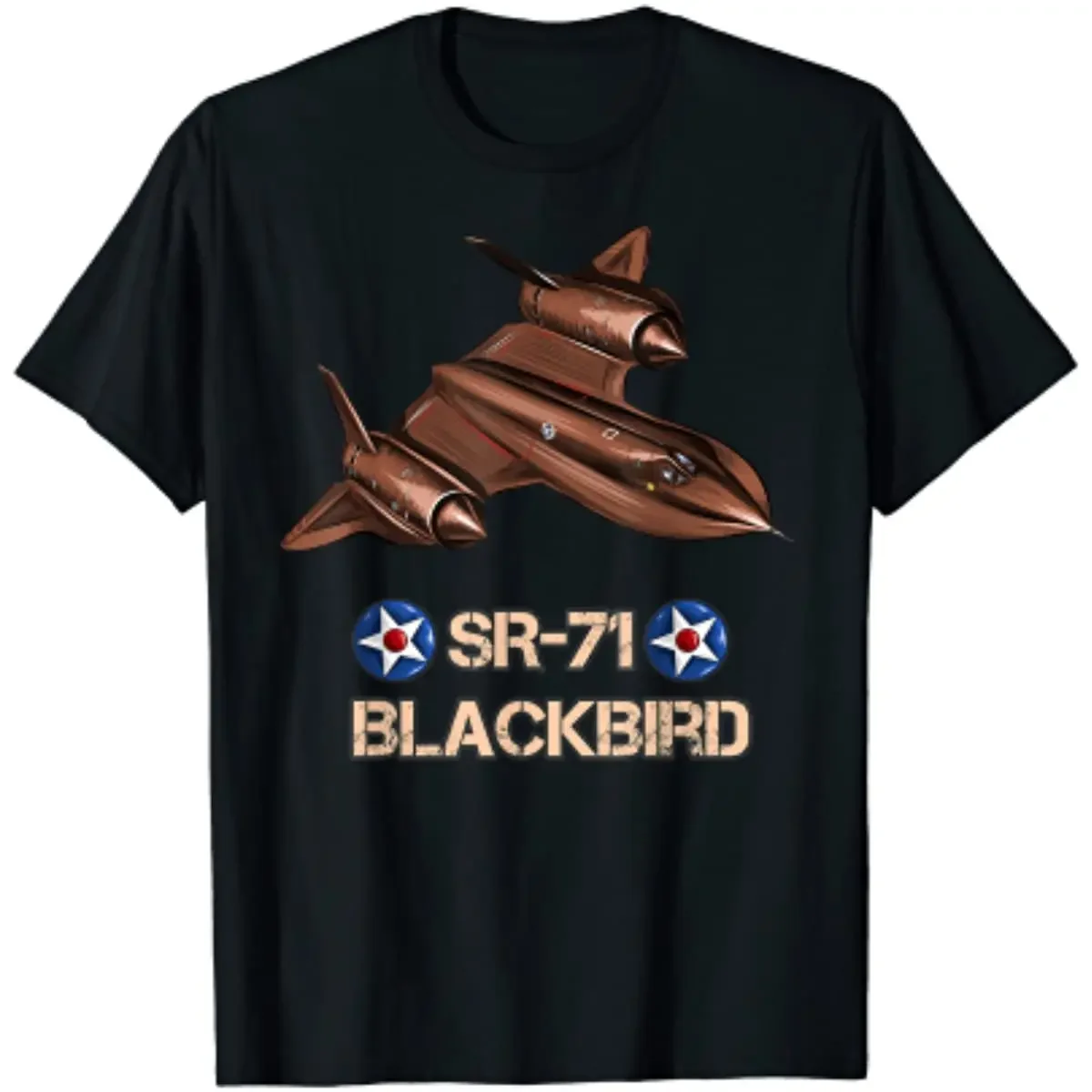 American SR71 Blackbird Reconnaissance Aircraft T-Shirt 100% Cotton O-Neck Summer Short Sleeve Casual Mens T-shirt Size S-3XL