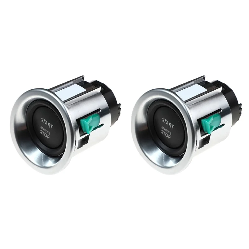 

2Pcs Car LR050802 LR011897 for Land Range L322 2010-2012 Engine Start Stop Switch Keyless Ignition Button