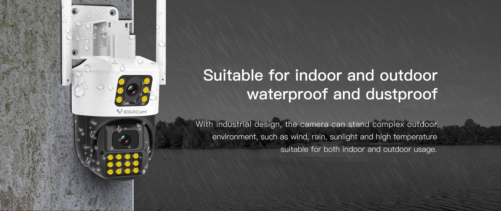 Vstarcam CG663DR 2MP 1080P Dual Lens 4G/WIFI IP Dome Camera AI Humanoid Detection Full Color Security CCTV Intercom Baby Monitor