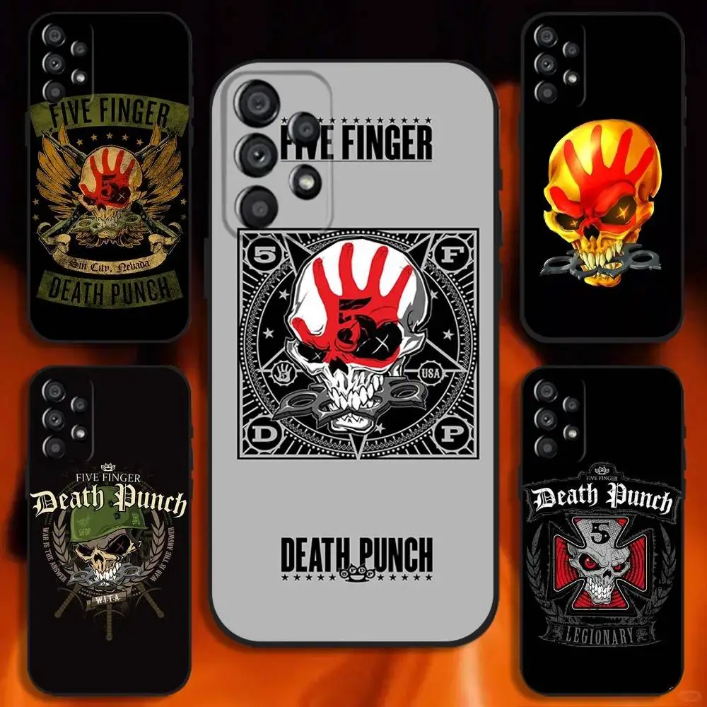 

Five Finger Death Punch Phone Case For Samsung Galaxy A20,A21s,A22,A31,A32,A52,A53,A72,73,A80 Soft Black Cover