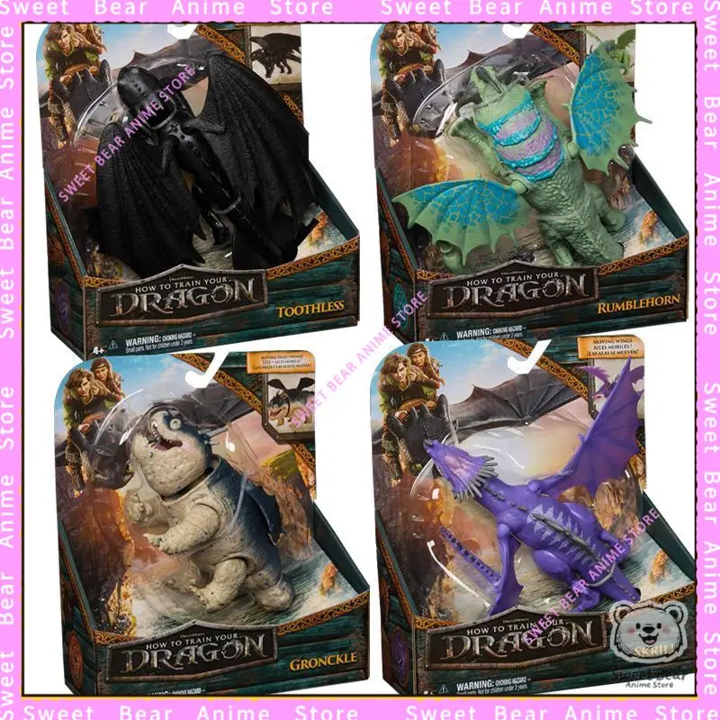 

How To Train Your Dragon Toothless Gronckle Thunderdrum Plush Toy Figure Anime Model Trendy Toys Desktop Doll Collectibles