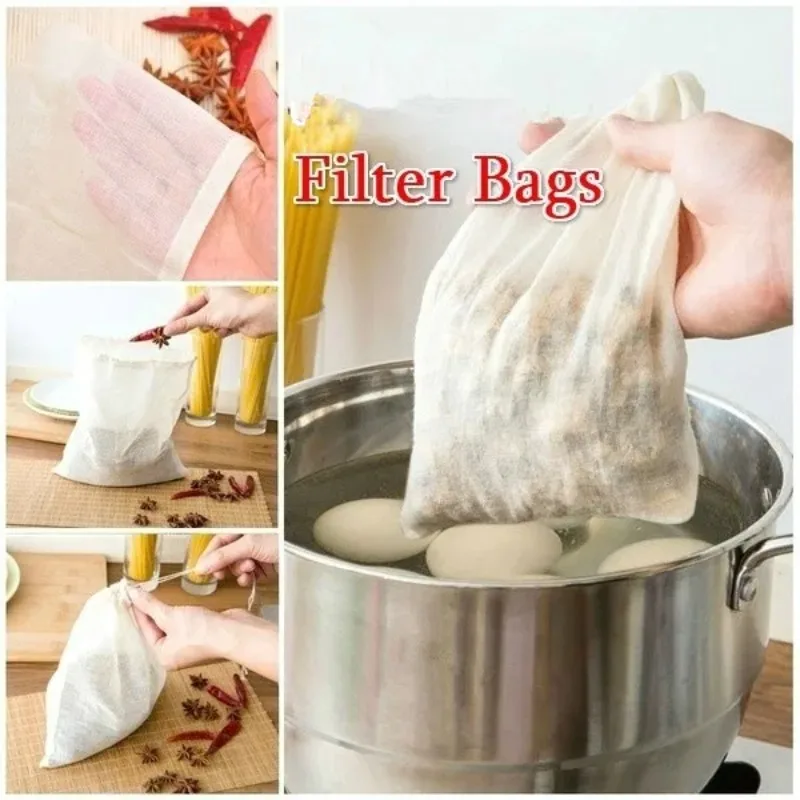 Soup Marinated Drawstring Filter Bag Food Residue Separation Bag Eco Friendly Kitchen Supplies Practical Storage Organizer