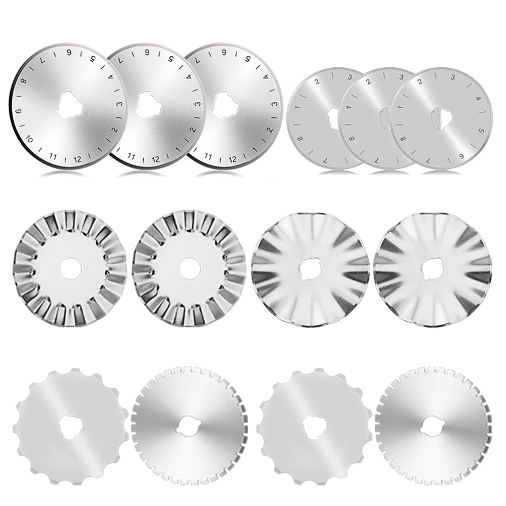 

45/28MM Rotary Cutter Blades Round Quilting Blades Rotary Replacement Cutting Blade for Cloth Fabric Paper Trimmer Sewing Tool