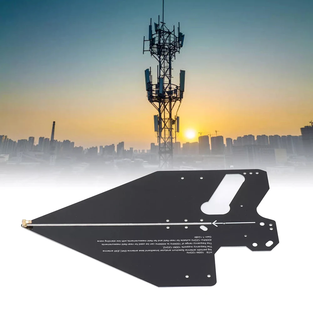 1pcs HT8 Log Periodic Antenna 100MHz-12GHz High Gain Antenna For Positioning Direction Finding Radio Spectrum Accessories