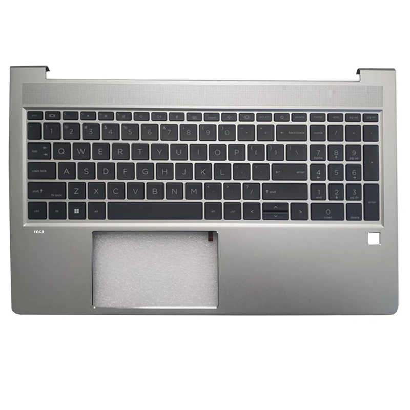 New For HP Probook 655 650 G8;Replacemen Laptop Accessories US Keyboard With Backlight And Fingerprint Hole Silvery