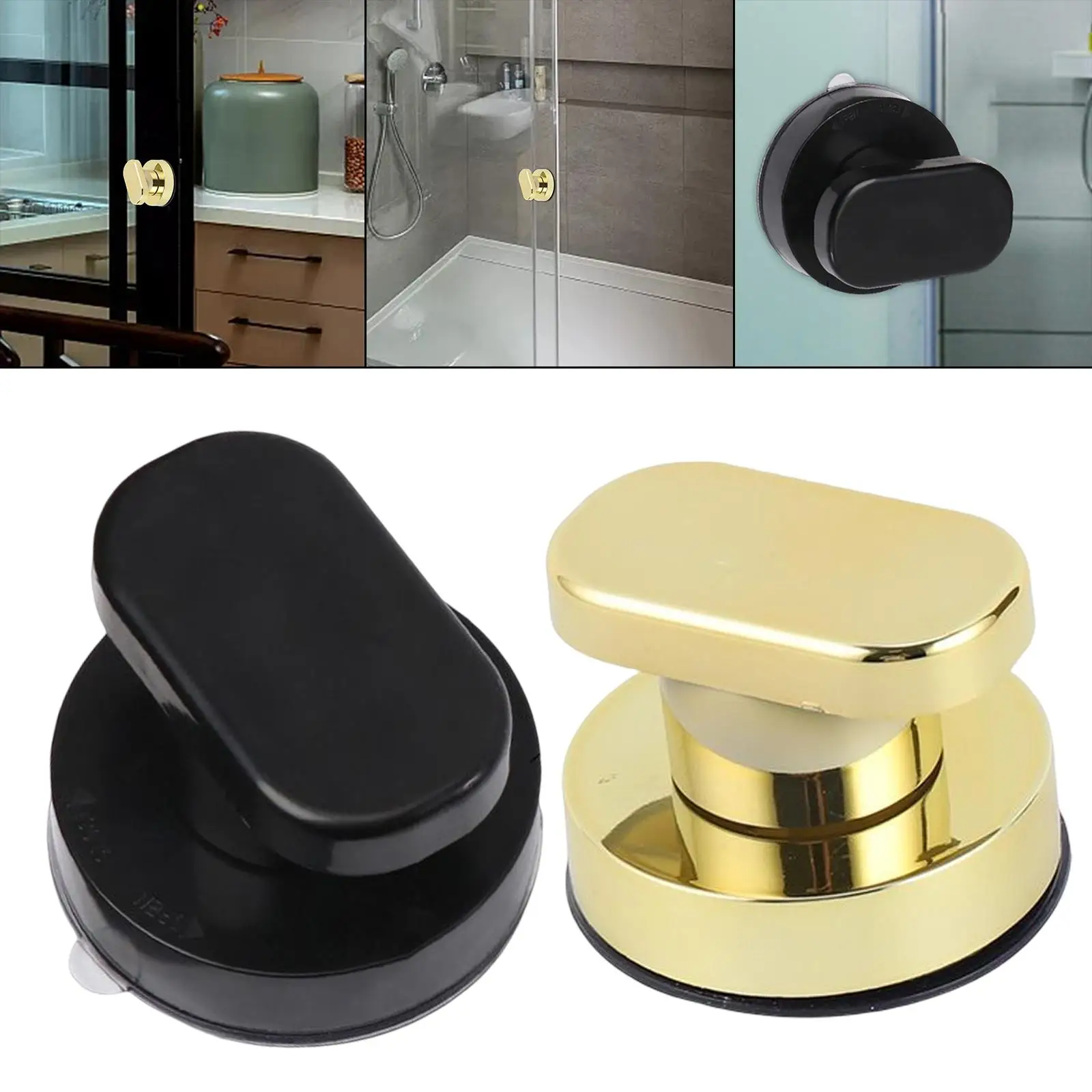 Suction Handle Glass Mirror Shower Grab for Cupboard Refrigerator Toilet