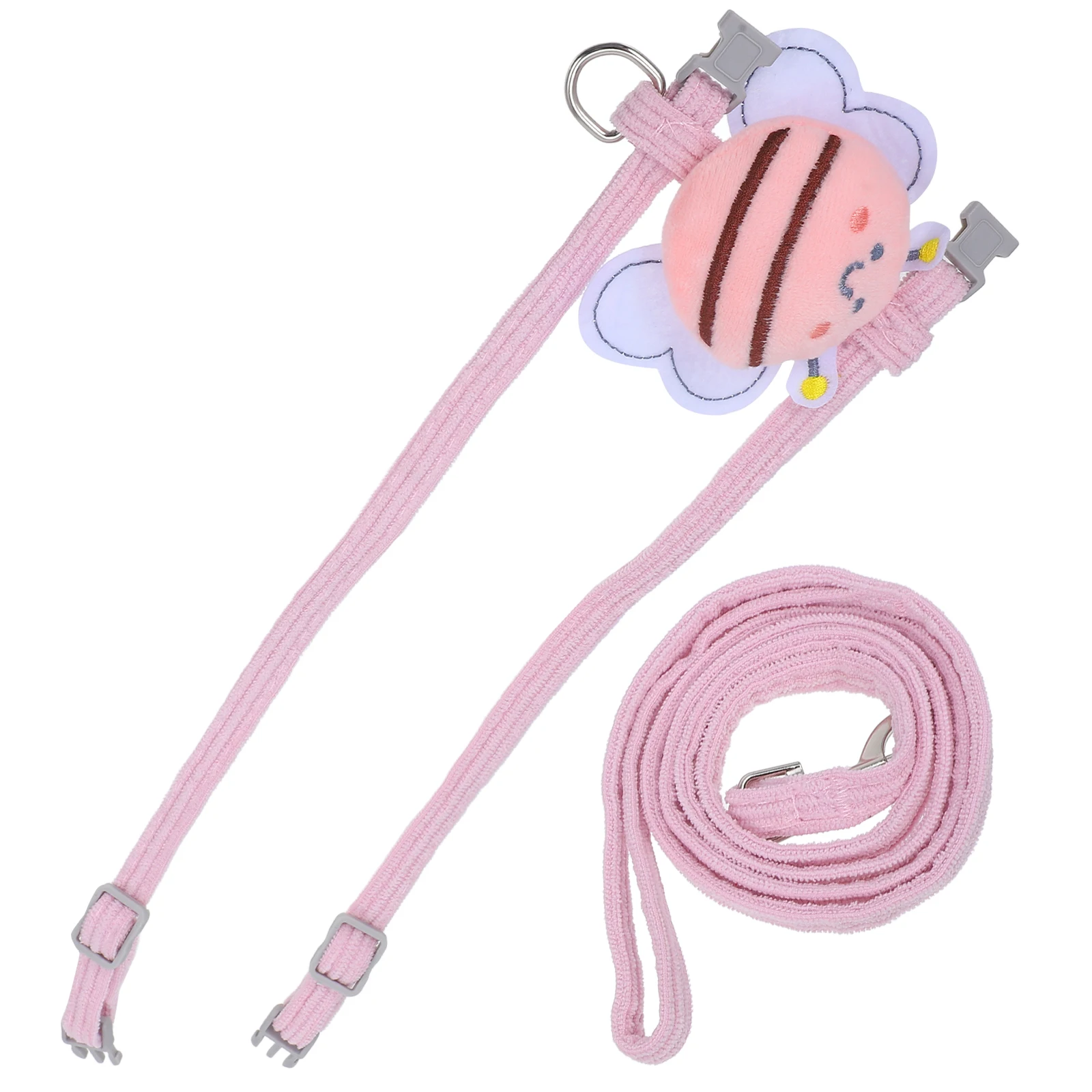 1 set 1 Set Cat Harness Puppy Vest Dog Walking Adjustable Leash Wear Resistant Light Pet Accessory Traction Rope M Size