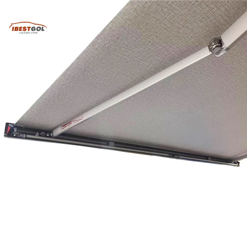 Ibestgol 2.0x1.5m Rv Side Awning Trailer Sunshade Manual Operation for caravan Accessories Rv Body Parts Camping Trailer