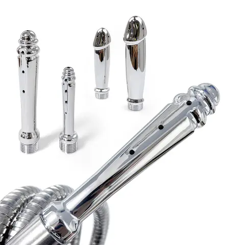 ABS anal vaginal douche butt flush Conversion head for outdoor use Butt plug multi-function enema plug-in shower sex toys