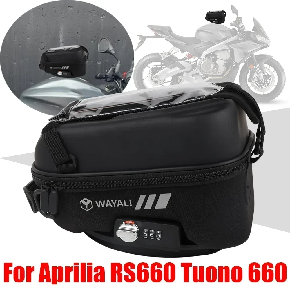 

Мотоциклетные Сумки на бак для Aprilia Tuono 660, фабрика Tuono660 RS660 RS 660, аксессуары Tanklock, сумка для хранения багажа, рюкзак