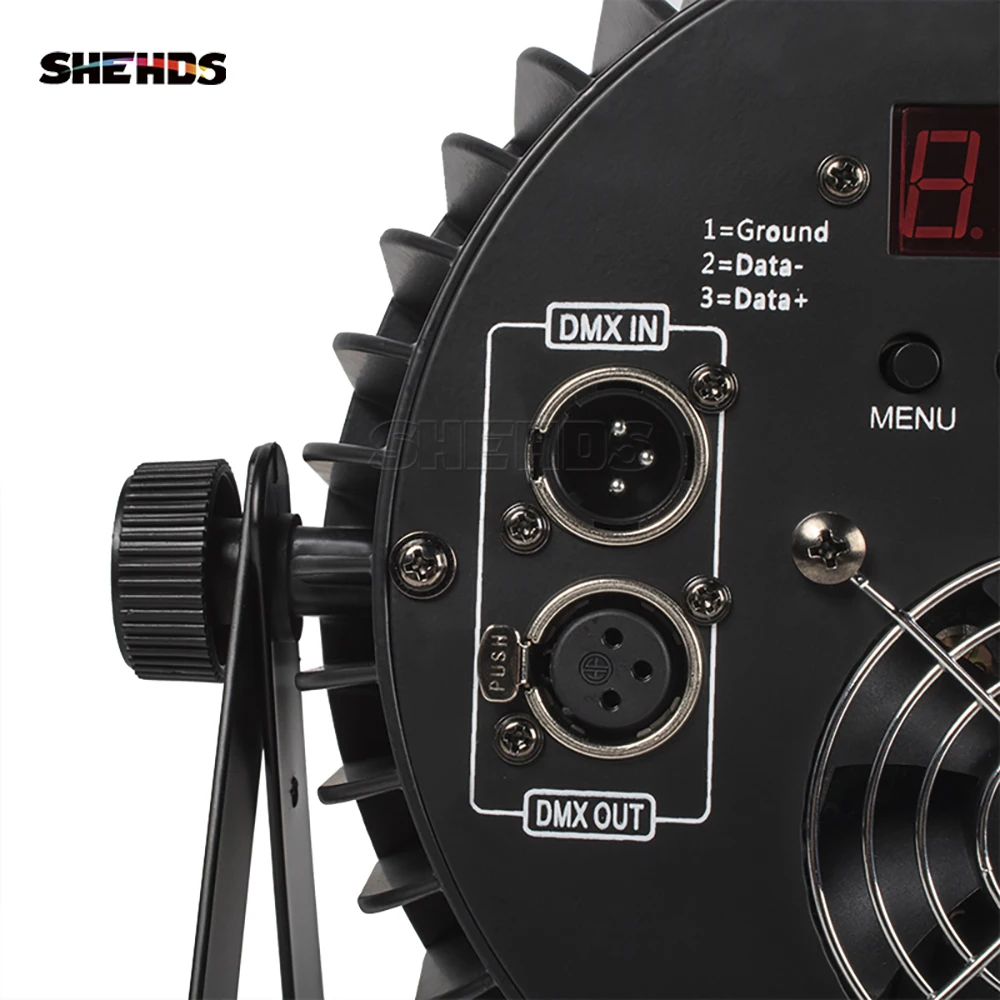 SHEHDS LED 4pcs 18x12W RGBW/18x18W RGBWA+UV Flat Par Lighting Aluminum Alloy DJ Disco Stage Equipment Christmas Decoration