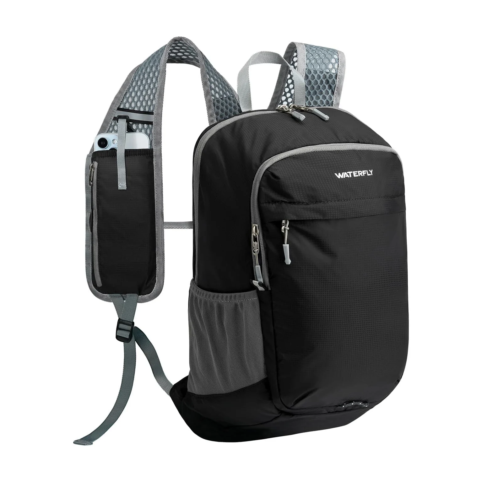 

Легкий небольшой компактный рюкзак WATERFLY: складной мини-рюкзак для походов объемом 15 л — сверхлегкий компактный дневной рюкзак для женщин и мужчин Outdo