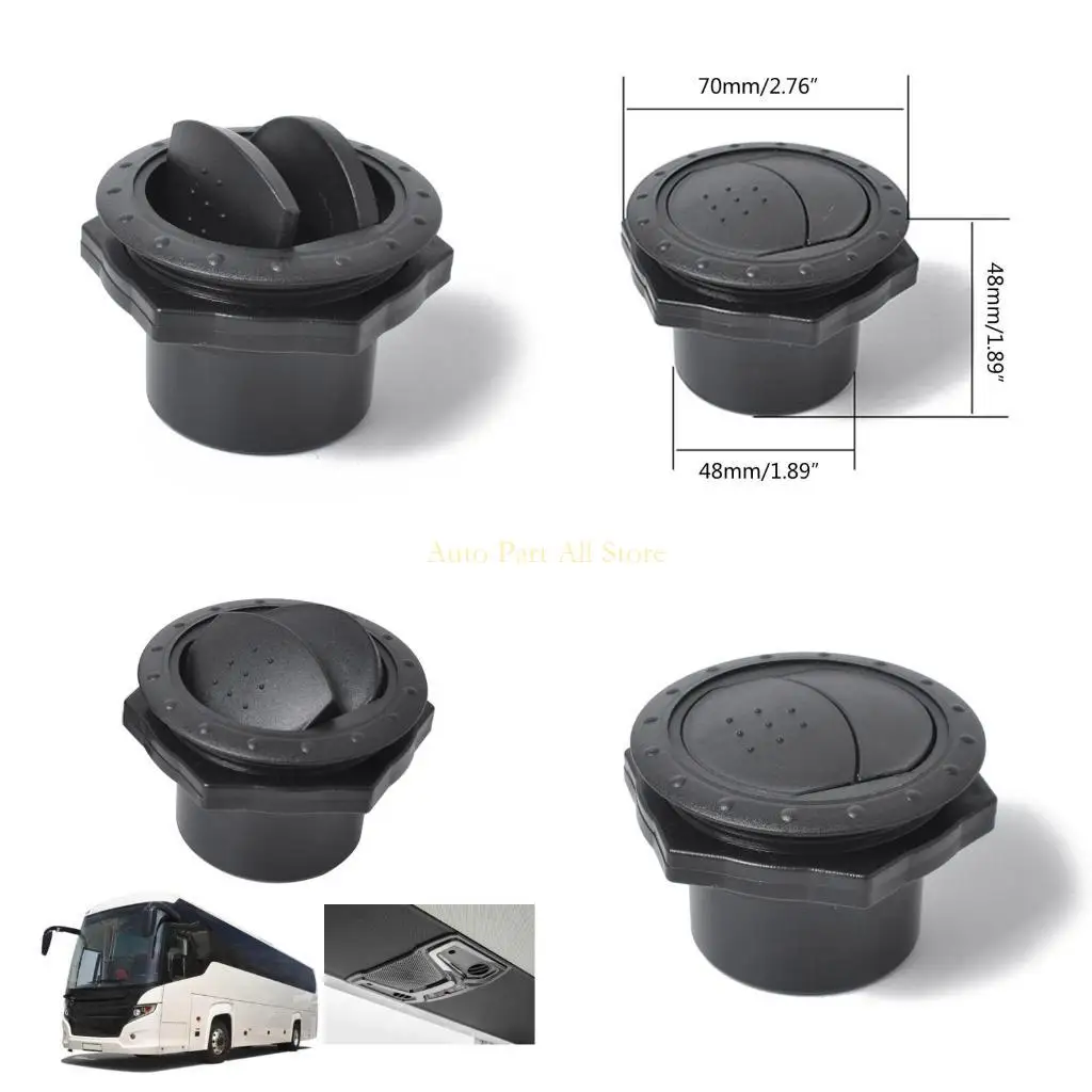 

J0MA Air Conditioning Instrument Panel Round Grille Air Outlet for Camper-Caravan Bus