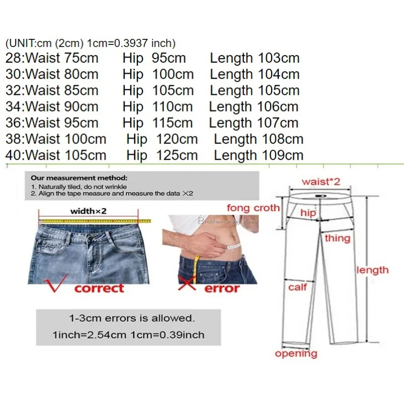New Men'S Jeans Fashionable Designer Spliced Hole Patch With Diamond Straight Elastic Motorcycle Bike Casual Denim Pants