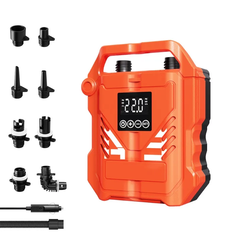 Bomba de aire para tabla de Paddle, bomba eléctrica portátil DC12V para coche, adecuada para inflar surf en barco de goma