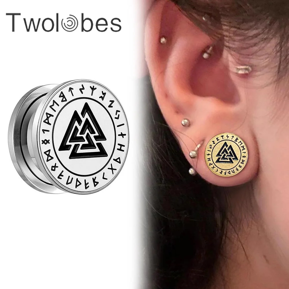 Dilatadores De Oreja De Acero Inoxidable Con Circonita - Tamaño 2G (6mm), Pulidos, Hipoalergénicos, Ideales Para Piercings Y Expansiones