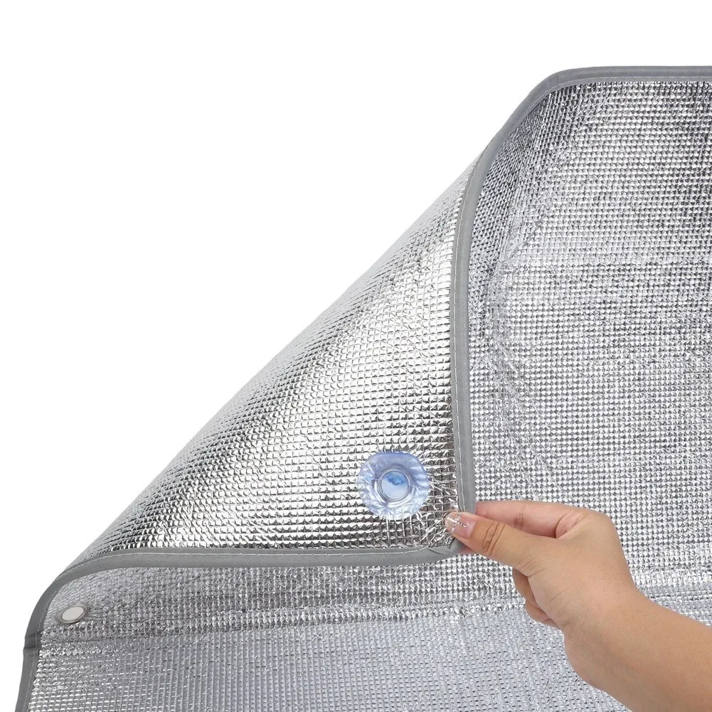 6mm Double-Sided Aluminum Window Insulation Film Thermal Reflective Shade For Home Glass Doors Greenhouse Cooling 30-80cm