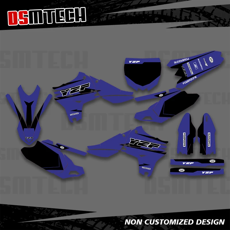 

DSMTECH For YAMAHA YZ450F YZ 450F YZF 450 2010 2011 2012 2013 Graphics Decals Stickers Motorcycle Background 001