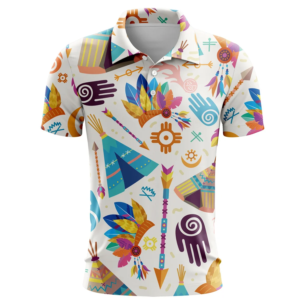 Summer Fashion Golf Polo Tee Shirts Teen Kids Polo Shirt Short Sleeve Quick Dry Team T-shirt Boys Fishing Golf T-shirt Clothing view 2