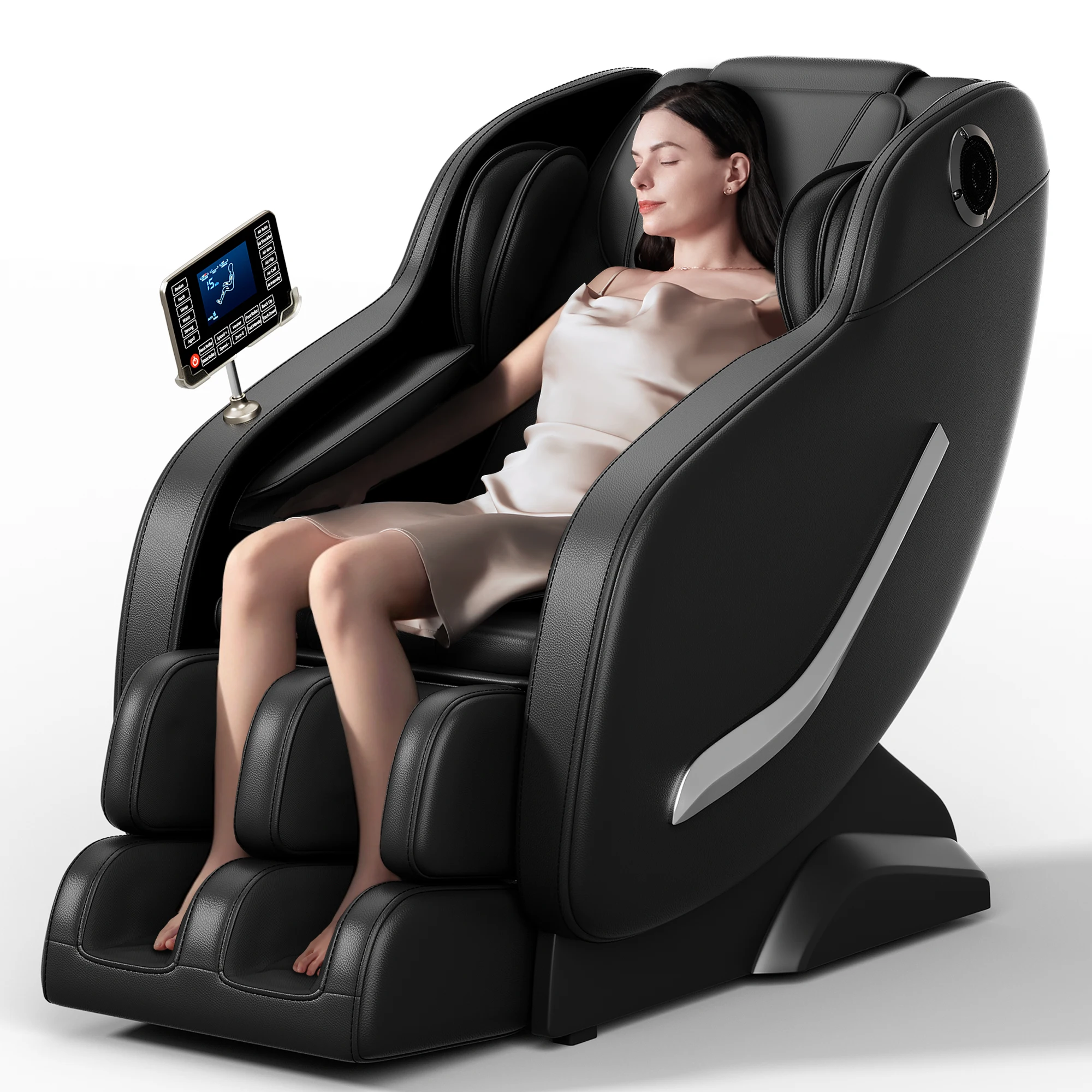 Full Body Massage Chair, Shiatsu Deep Tissue Massage Chair, 6 Auto Program, Zero Gravity& Heating& Air Compression& Foot Massage