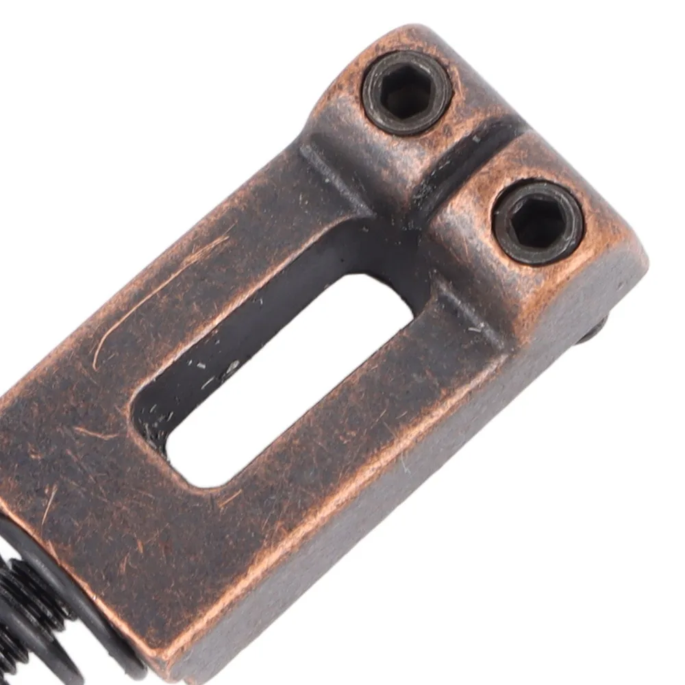 6PCS Zinc Alloy Electric Guitar Bridge Saddle Antique Red Copper Guitar String Saddle Bridge Saddle Set For Guitar Players