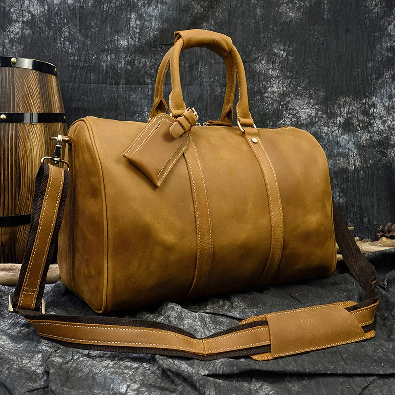 

Мужская дорожная сумка для упражнений, большая вместительная сумка для отдыха, уличная дорожная сумка-тоут, кожаные сумки Borse Di Viaggio MHLXB