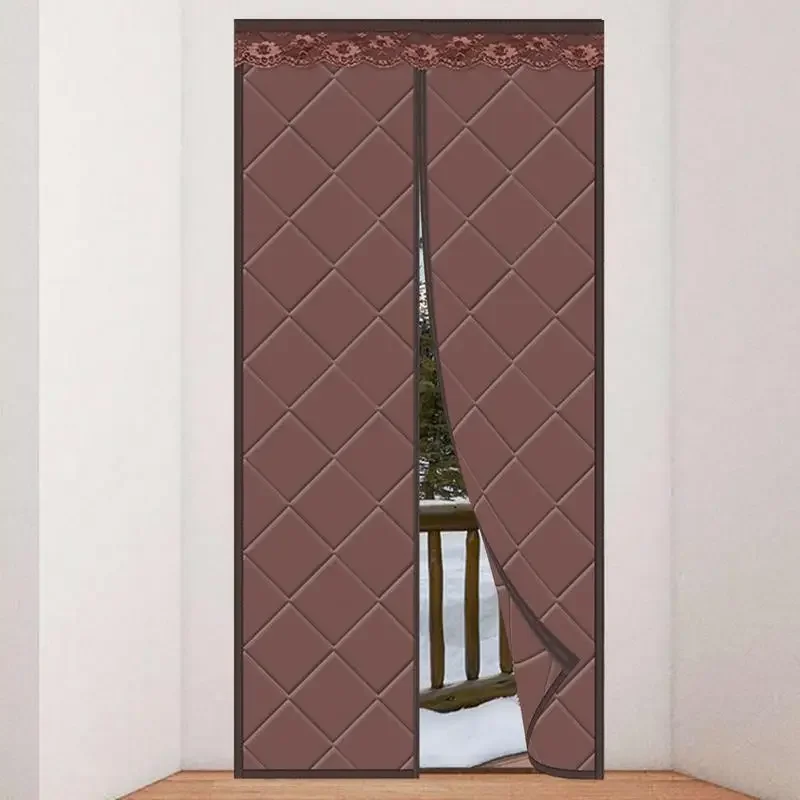 

Для изолированных дверных штор на зиму Звукоизоляционная самозакрывающаяся дверная изолированная дверная крышка для дверных проемов Магазин Стеклянный вход