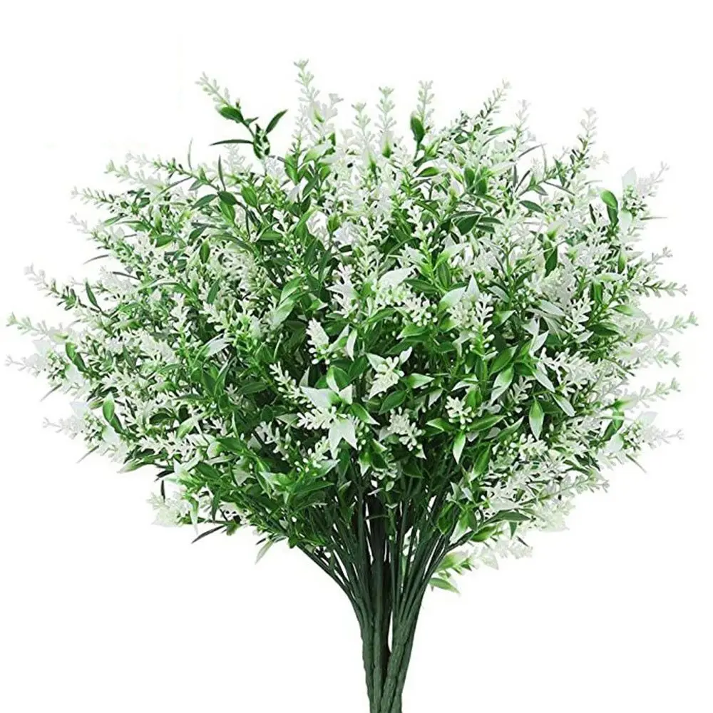 1Pc No Fade Household Products Photography Props Shrubs Plants Artificial Lavender Home Garden Decor Fake Flowers