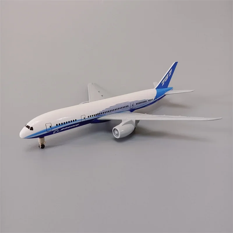 Model logam Aloi 19cm Model pesawat terbang Flying 787 B787 Airlines Model pesawat terbang Diecast pesawat pendaratan w roda gigi pendaratan