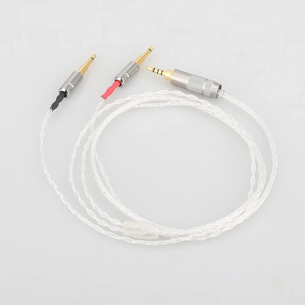 High Quality 2.5mm 8core Silver Plated Headphone Upgrade Cable for HE1000 HE400S HE560 Oppo PM-1 PM-2