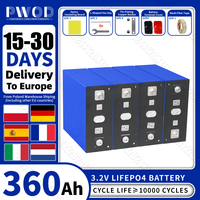 3.2V PWOD 360AH Lifepo4 Battery EU Stock Grade A DIY 12V 24V Rechargeable Lithium iron phosphate Cell For Camping EV RVGolf Cart