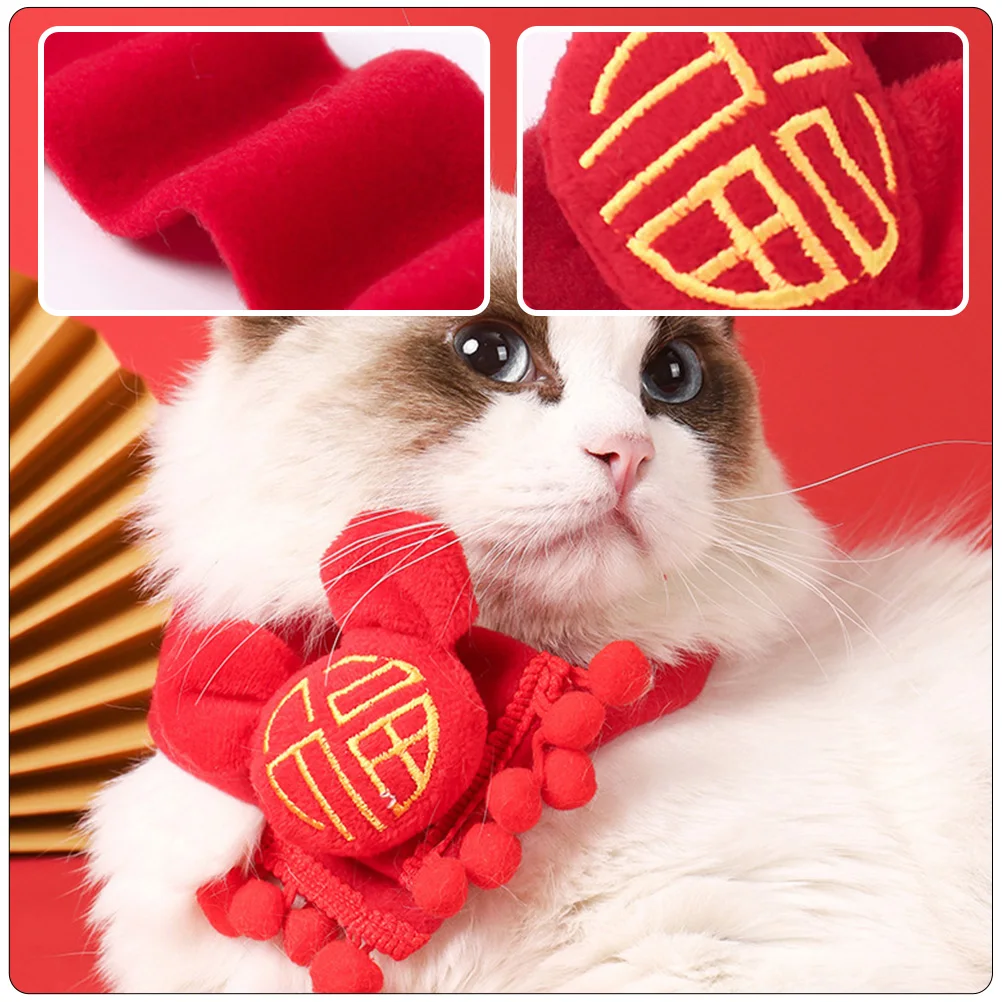 

Cat Scarf Dog Holiday Cute Accessories Small for Decor Pet Kitten Halloween Warm