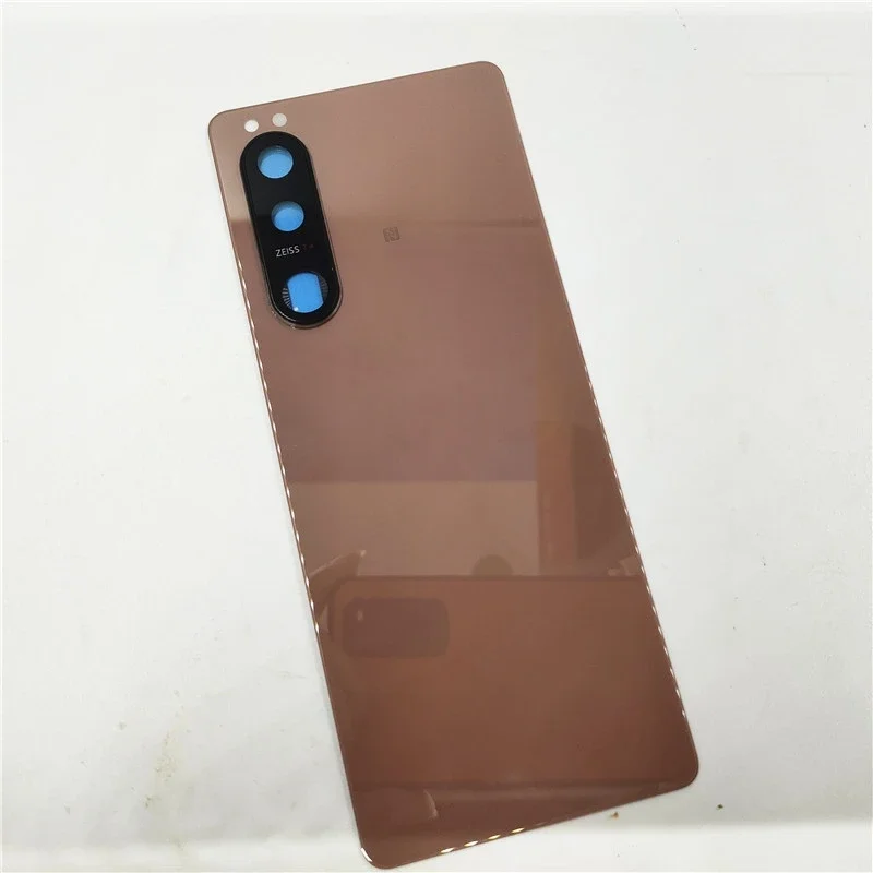 소니 Xperia 5 III용 유리 후면 뚜껑, 하드 배터리 커버, 후면 하우징 패널 케이스, 카메라 렌즈 쉘