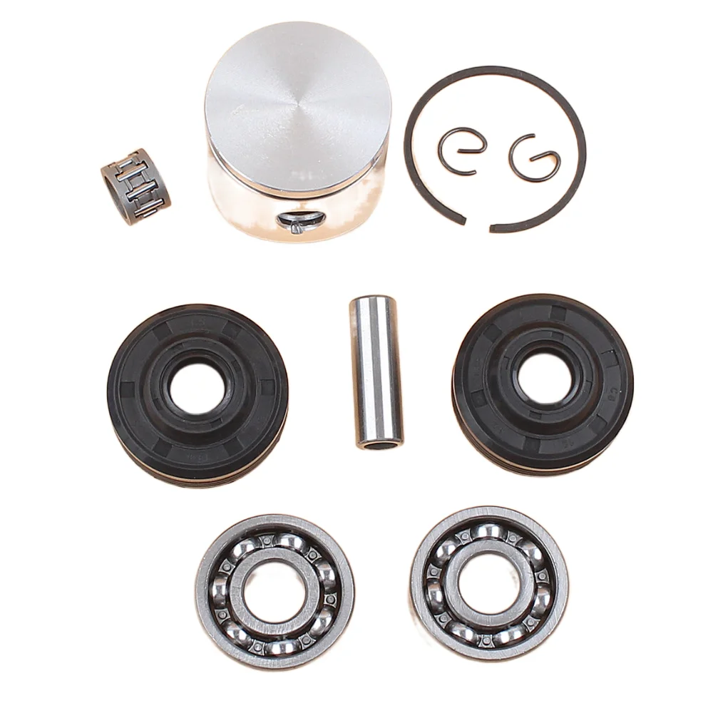 38mm Piston Ring Crank Ball Bearing Oil Seals Kit Fit HUSQVARNA 36 136 136LE 137 137e Chainsaw Engine Parts