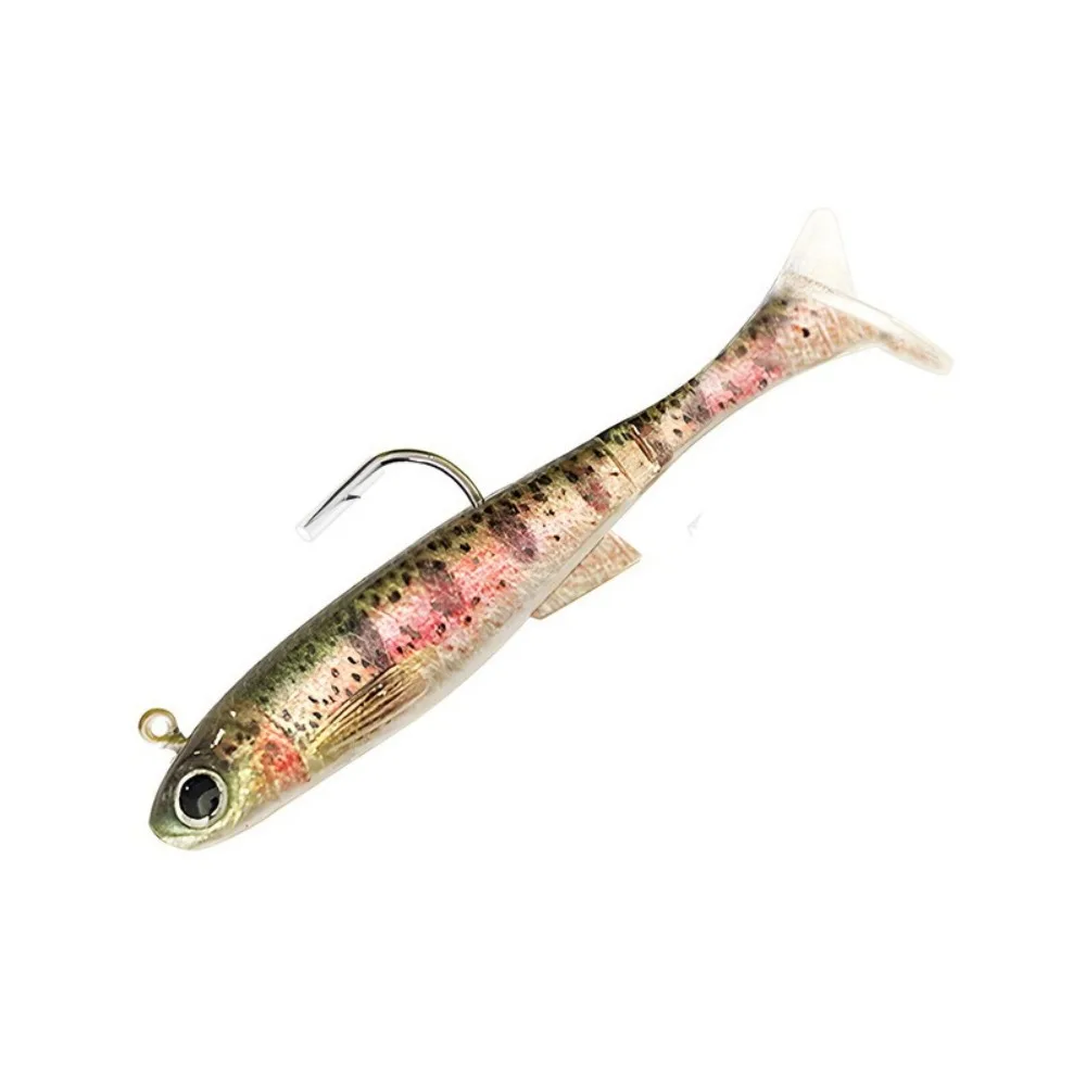 

6pcs 2024 9cm/12g Soft bass Bait with Lead hook Dark Sleeper Jig Minnow Lure Shad Pike Soft Plastic Bait