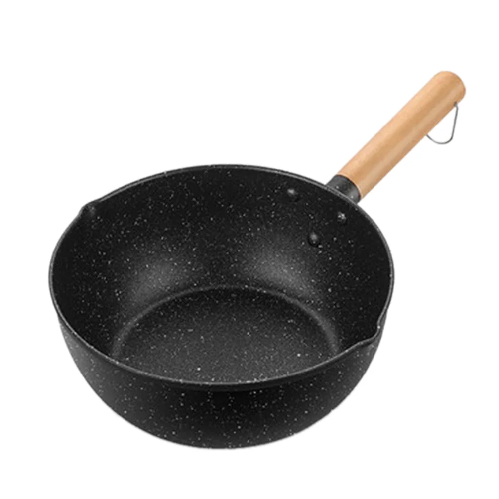 

1pc Nonstick Medical Stone Pan Baby Food Saucepan Aluminum Casserole Extended Handle Leak Proof Design Suitable For