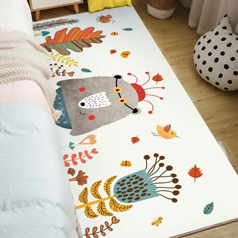 Cartoon Cute Balloon Carpets for Living Room Bedroom Bedside Sofa Soft Play Area Rug Teenager Room Decoration Non-slip Floor Mat