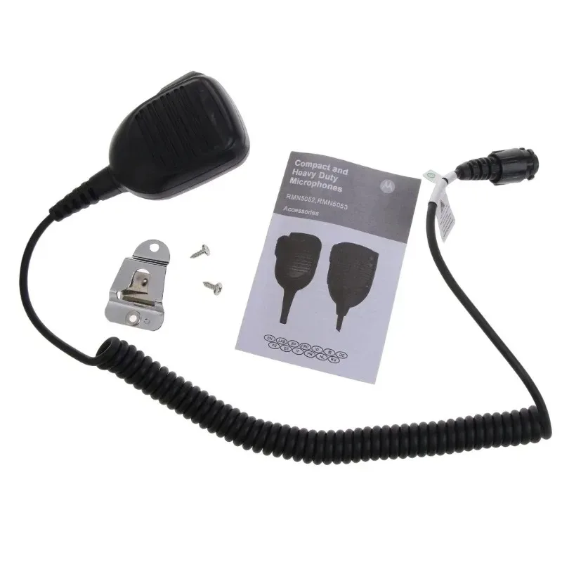 For Motorola Walkie-Talkie Speaker-Mic Shoulder-Mic Microphone with Rainforced Cable RMN5052A fitting for DGM4100 DGM6100 DM3400