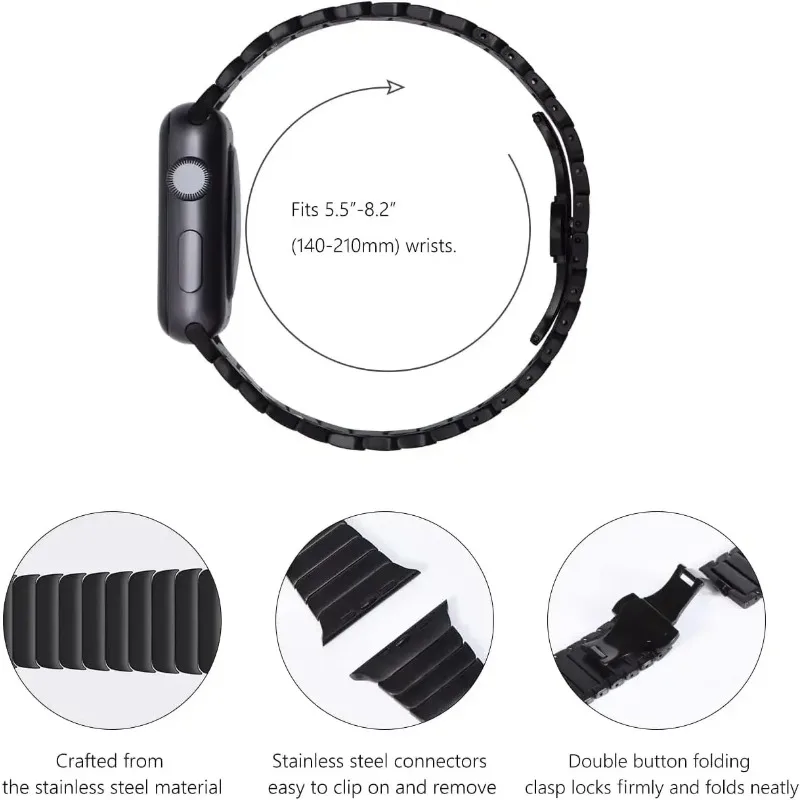 التيتانيوم اللون حزام ل سوار ساعة يد آبل الترا 3 49 مللي متر 46 42 مللي متر 41 45 40 44 مللي متر سوار الفولاذ المقاوم للصدأ iWatch11 10 9 8 7 6 SE3 5