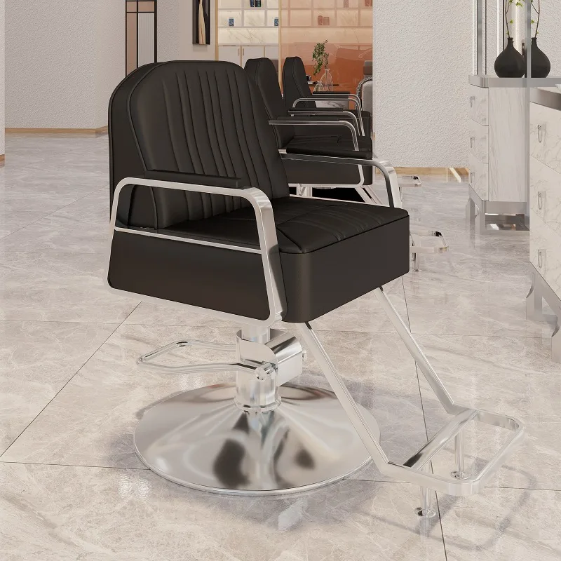 

Cosmetic Working Barber Chairs Nordic Reclining Barber Chairs Luxury Manicure Make Up Cadeira De Barbeiro Commercial Furniture