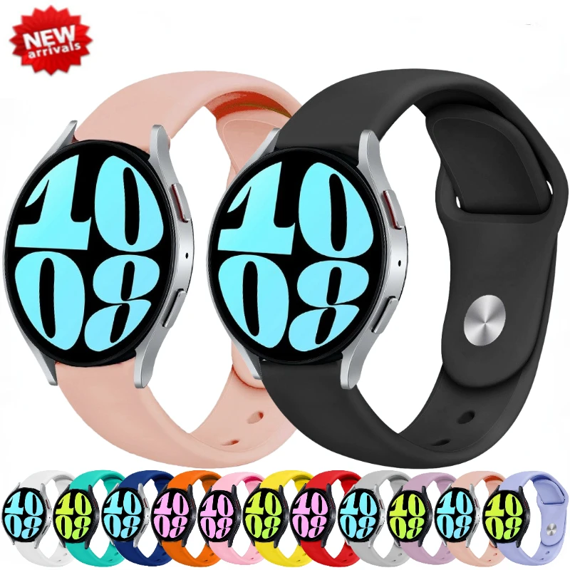 

20mm 22mm Silicone Strap For Samsung Galaxy Watch 3/4/5/6 Active 2 Huawei Watch GT 2/3/Pro Sports Bracelet Amazfit GTR/GTS Band