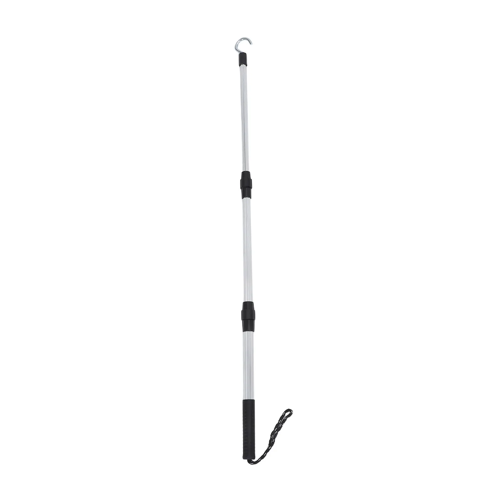 Robust Aluminum Alloy Attic Pull Down Rod with Reinforced Clasp Telescoping Ladder Puller for Loft Stairs Rv Awning Hook Window