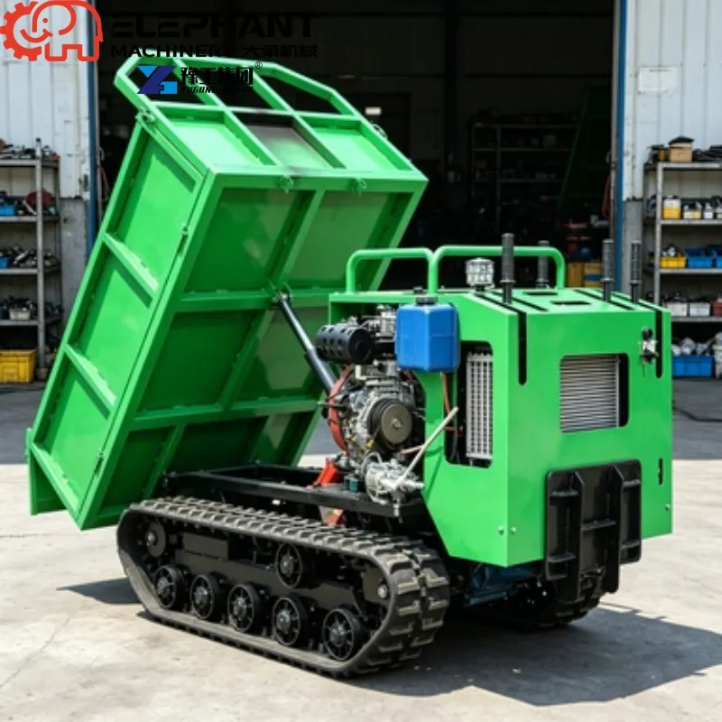 Hydraulic Tracked Dumper Vehicle Mine Crawler Dump Truck Automatic Tracked Dumper