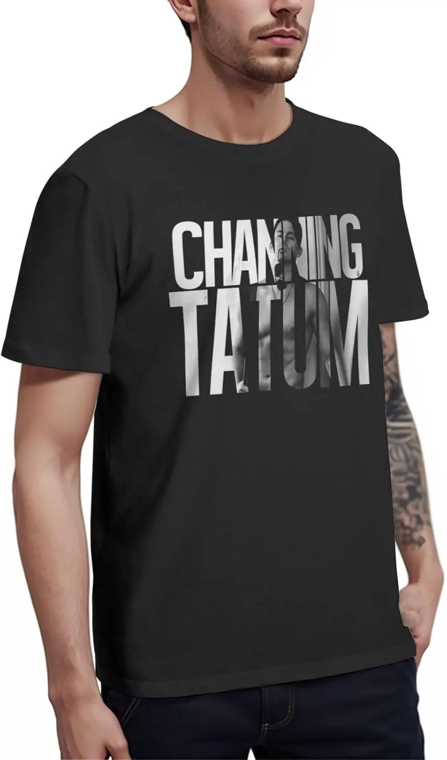 Channing Tatum Logo T Shirt Mens Summer Classic Tee Fashion Round Neck Short Sleeve Shirts