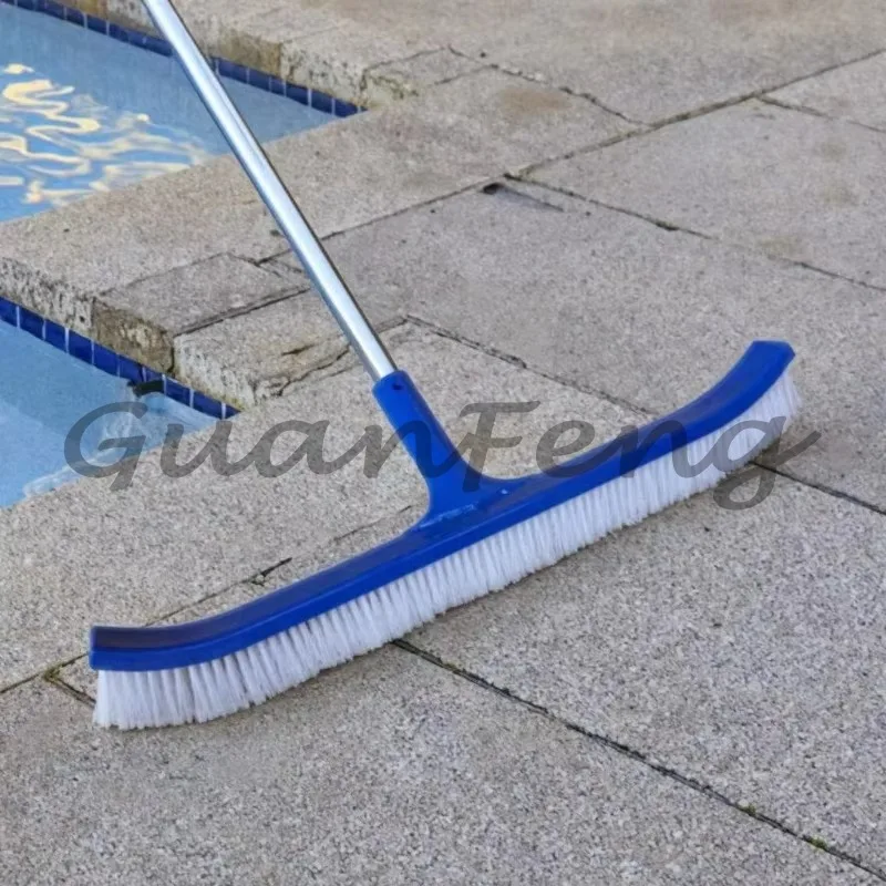 Plastic or Metal Handle Swimming Pool Wall Cleaner, Easy Install Pool Cleaning Tool for Spa, Pond and Swimming Pools