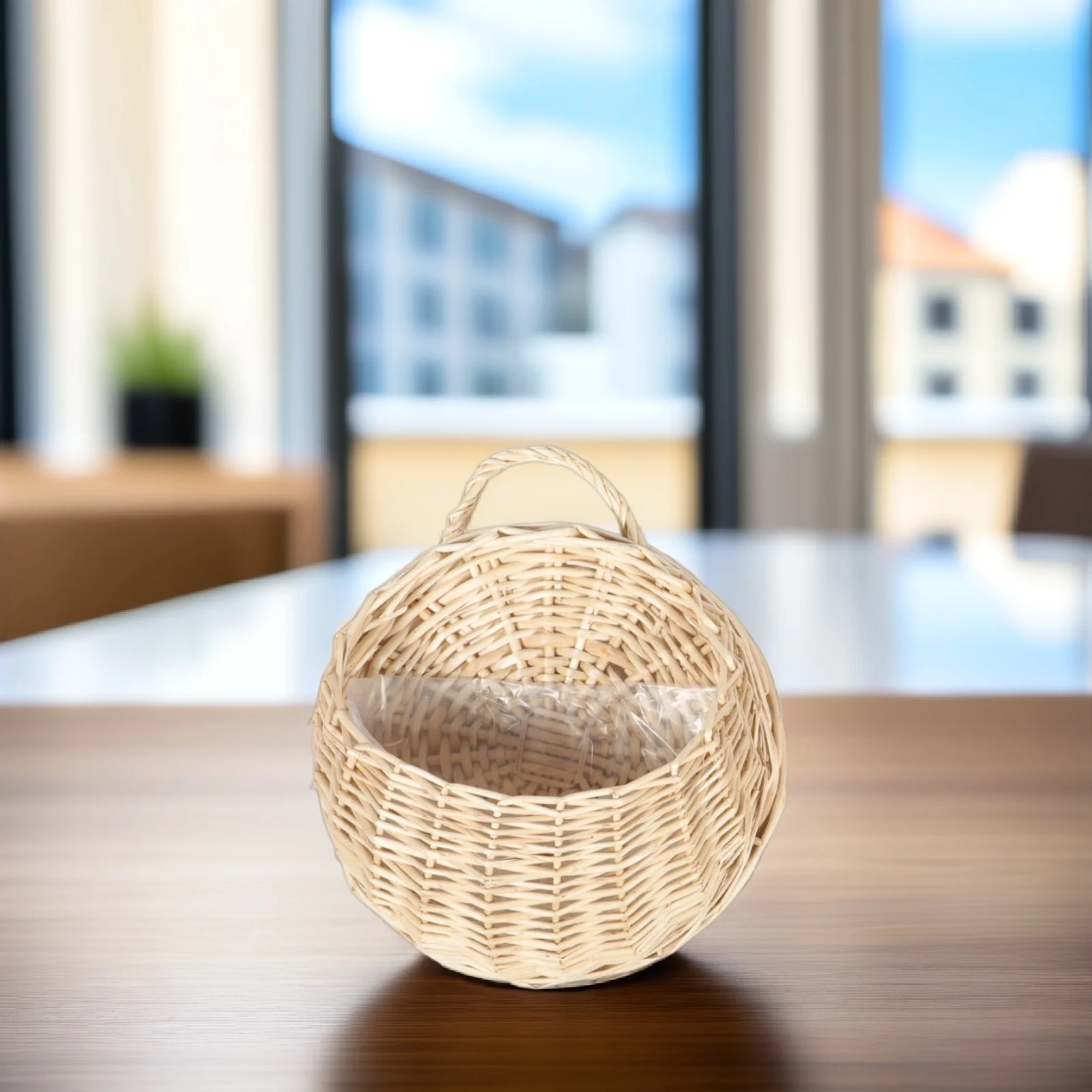 

3 шт. настенный цветочный горшок тканая цветочная корзина легкий держатель для растений для гостиной спальни домашний садовый декор